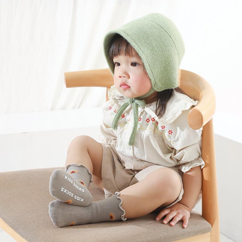 5Pairs/lot Children's Socks Solid Autumn Spring Boy Anti Slip Newborn Baby Socks Cotton Infant Socks for Girls Boys Floor Socks