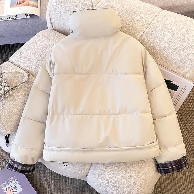 Fashion Winter Jackets Woman Short Parkas Stand Collar Thick Warm Casual Women's Coats