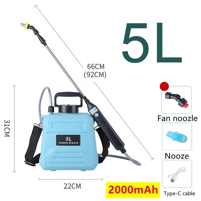 

Электрический распылитель 5 л/8 л для дезинфекции в сельском хозяйстве, садовый распылитель, бытовой, перезаряжаемый, типа C, электрический, для полива