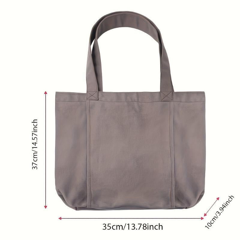 1 stk Utendørs Sport Yogamatte Oppbevaringsveske-Høy Kvalitet Ren Farge Stor Høykapasitets Gymbruk Miljøvennlig Oppbevaring Canvas Tote