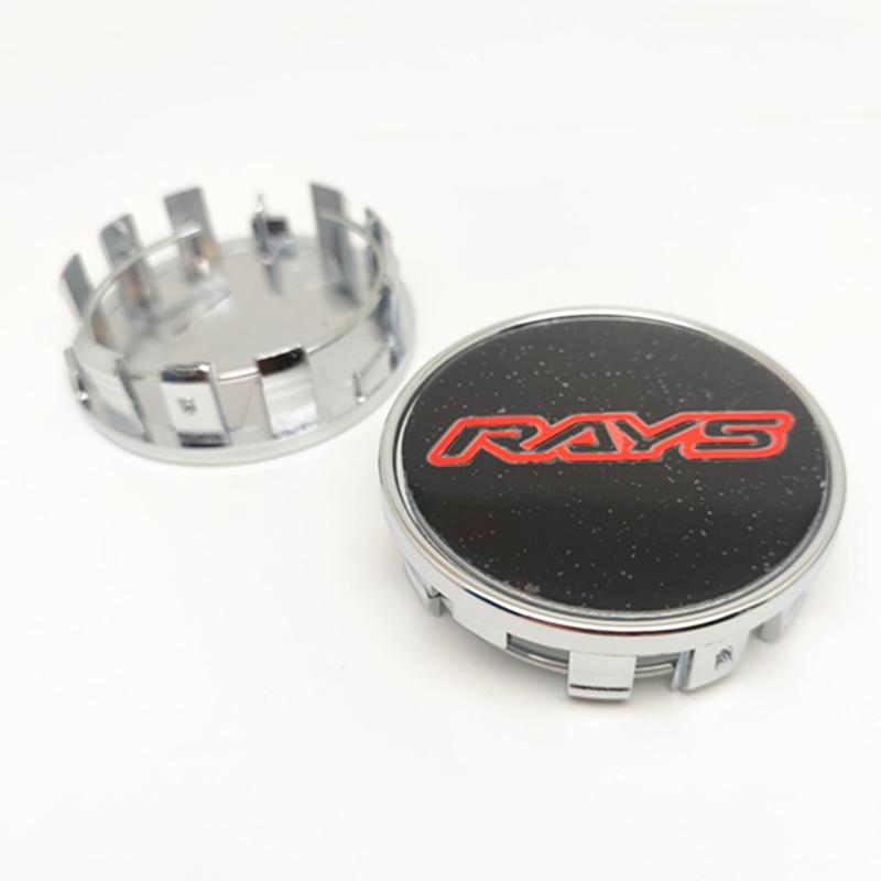 ASW1 4pcs 54mm 50mm Wheel Center Caps Hub W Work Rays Volk Racing Car Styling Rims Cover Emblem Badge
