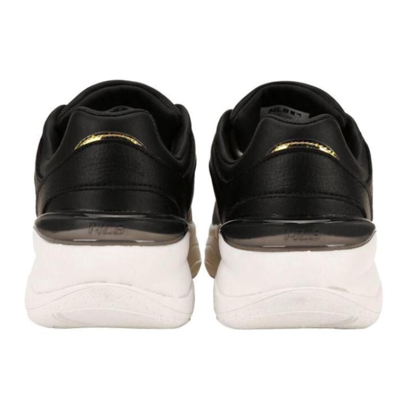 MLB Big Ball Chunky Cookie Anti-Slip And Wear-Resistant Lightweight Low-Top Vintage Chunky Sneakers Unisex Black White Sneakers 32SHCC111-50L