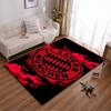 Roter und Schwarzer FC Bayern München Logo Teppich für Sportfans Dekoration Geeignet zur Verwendung als Anti-Rutsch für Wohnzimmer Schlafzimmer Sofas