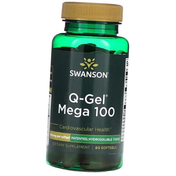 

Coenzyme Q10 with Vitamin E, Q-Gel Mega 100, Swanson 60 softgels (70280061) 60softgels