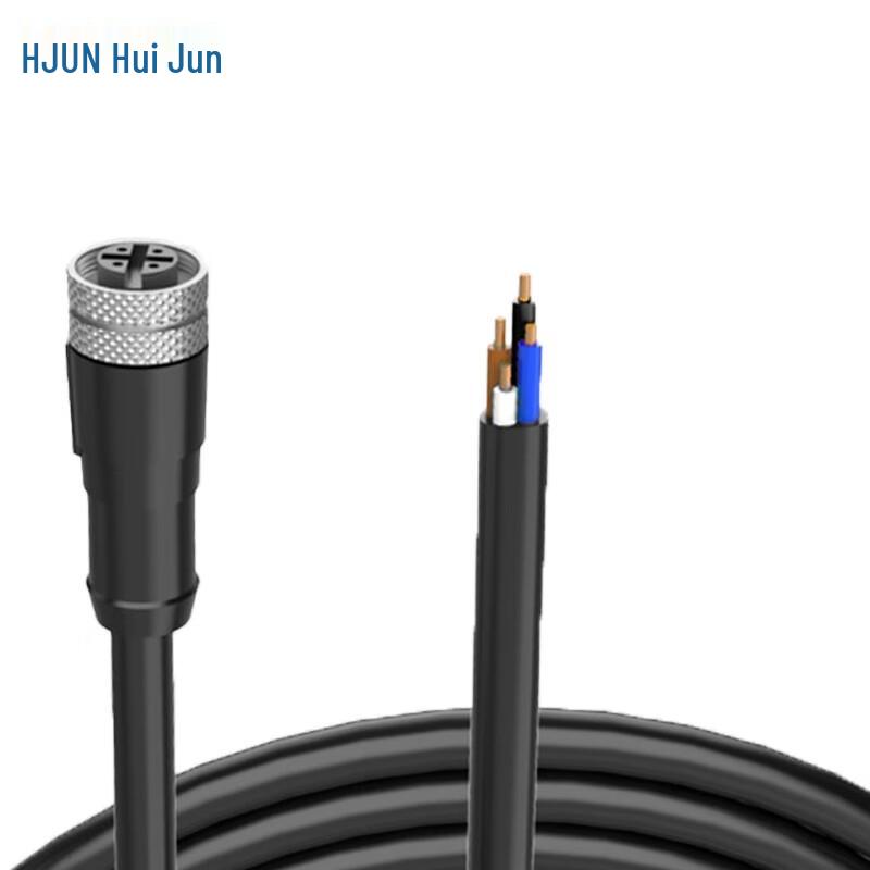 Huijun M12 Waterproof Sensor Connector Cable