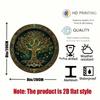 Vintage Tree of Life Round Metal Wall Art 2D Aluminum Sign for Living Room Home Decor