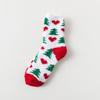 Women Christmas Thick Coral Fleece Socks Plus Fleece Warm Floor Socks In Tube Socks