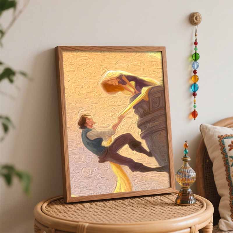 Disney Tangled Rapunzel Paint By Number Kit Number Drawing Canvas DIY Picture Home Decor Disney Princess Oil Painting Wall Art Decor