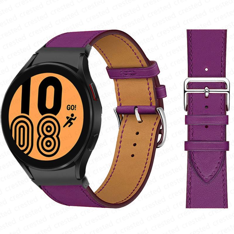 20mm Armband für Samsung Galaxy Watch 6 4 classic/5 Pro 44mm 40mm 47mm 43mm 45 Ohne Lücken Lederarmband Correa Galaxy Watch 6 Armband