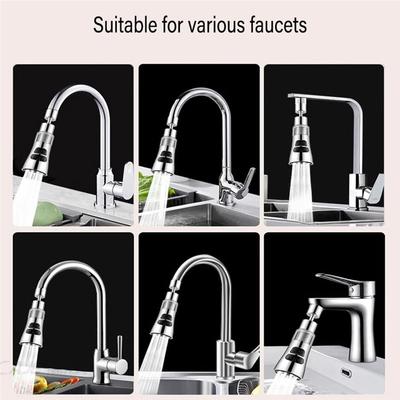 Premium-Universal Kitchen Faucet Extender 360° With Filter Aerator Splash Filter Washbasin Faucet Bubbler Nozzle Aerator Grey