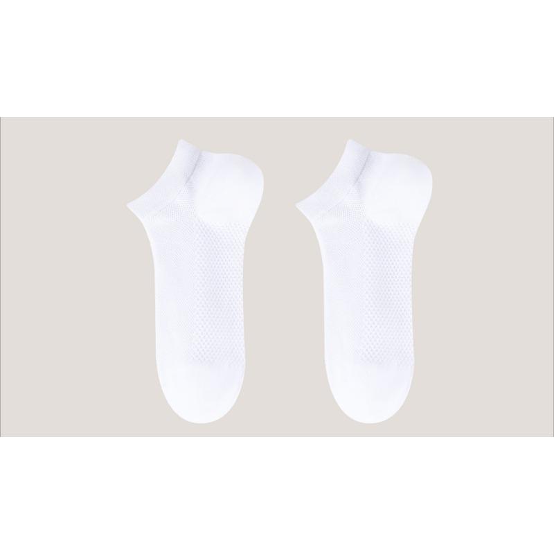 

Летние низкие мужские короткие носки из длинноволокнистого хлопка, Чистый хлопок, Летние дышащие, Дезодорирующие, Влаговпитывающие, Однотонные, Спортивные и повседневные 1 pair белый
