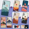 Cat Mount Fuji Japan Landscape For Samsung Galaxy A54 A14 A16 A26 A36 A56 A22 A32 A52 A55 A35 A05 A06 A15 A53 A33 A13 Case