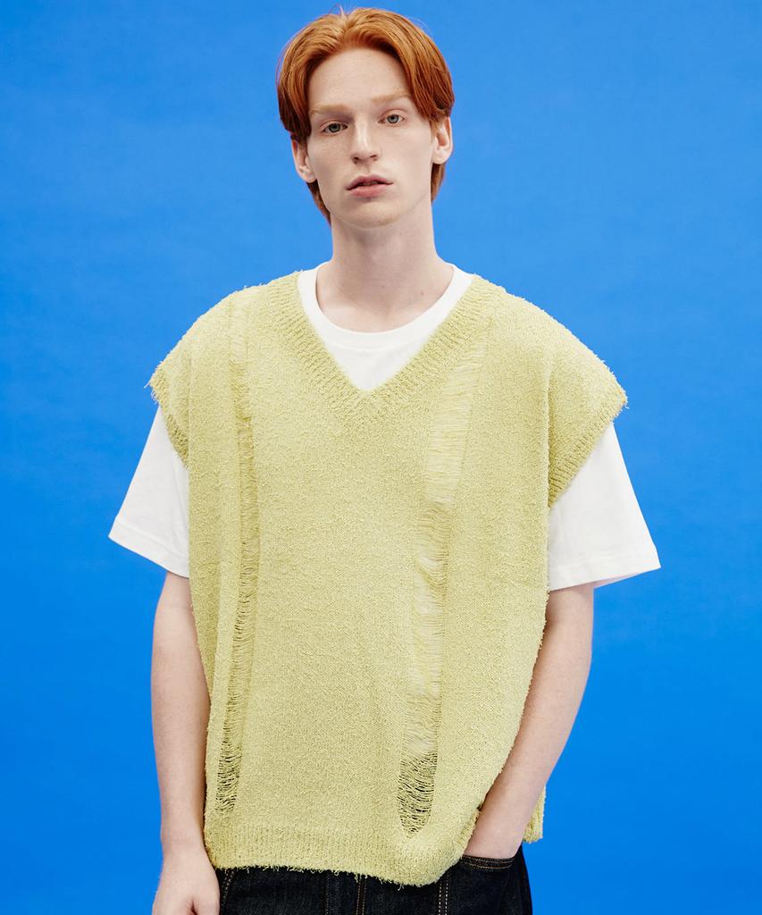 Waikei Lime V-Neck Vest