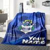 Name Custom Gimnasia de La Plata Print Flannel Blanket High Quality Warm Comfortable Cover for All Seasons Perfect for Gifts Home Decor