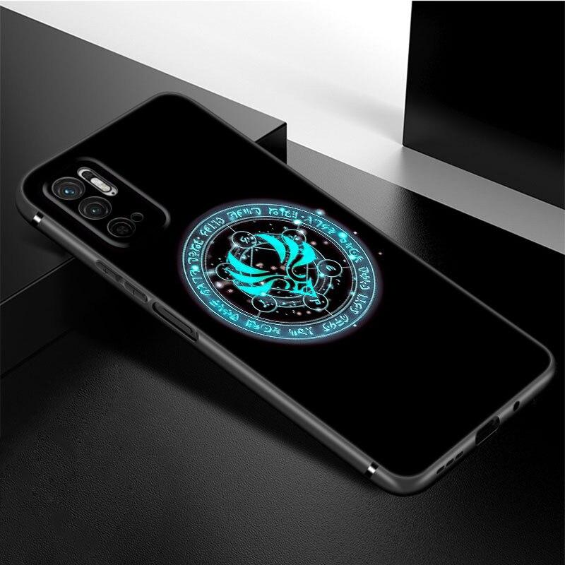 Genshin Impact Logo Phone Case For Xiaomi Redmi Note 11 10 9 8 Pro 11T 5G 10T 10S 9S 9T 9i 9C 9A 8T Soft TPU Black Cover Funda