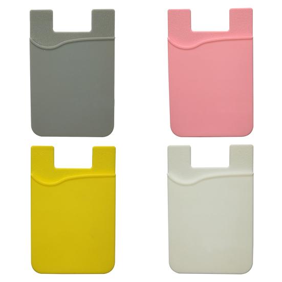 Smart Silicone Mobile Card Stick On Phone Wallet Cash Credit Card Holder Pouch