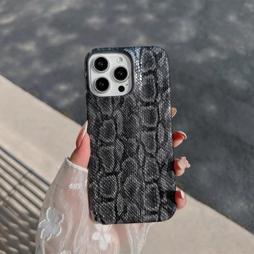 Luxuriöse stoßfeste Hülle mit Schlangenhaut-Textur für iPhone 17 Pro Max & Apple 16
