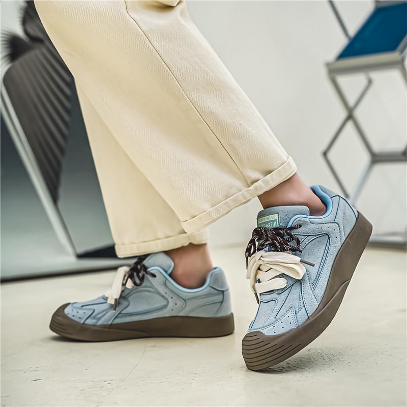 Fashion Retro Fashion Vulcanized Shoes for Men Women Comfort Suede Leather Casual Sneakers Men Lace-up Designer Shoes Zapatillas Hombre