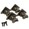 PCS Antique Wooden Box Cabinet Alloy Corner Protector Four Sided Foot Support