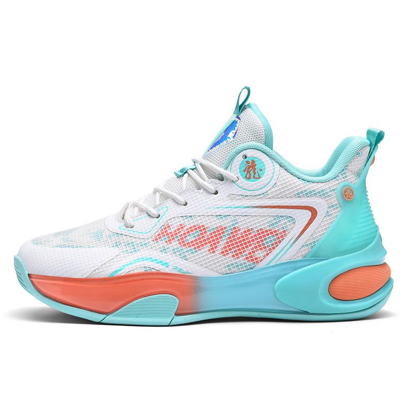 Spring and Summer Youth Mesh Basketball Shoes Sports Shoes Rubber Outsole Wear-resistant Couple Casual Versatile