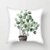 Simple Fresh Leaf Pattern Print Cover Car Sofa Cushion Cover Luxury Home Decoration Cushion Cover