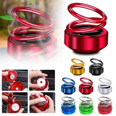 Solar Car Air Freshener Car Aromatherapy 360 Degree Perfume Auto Flavoring Accessories Fragrance Interior Rotation Car Deco A6K9