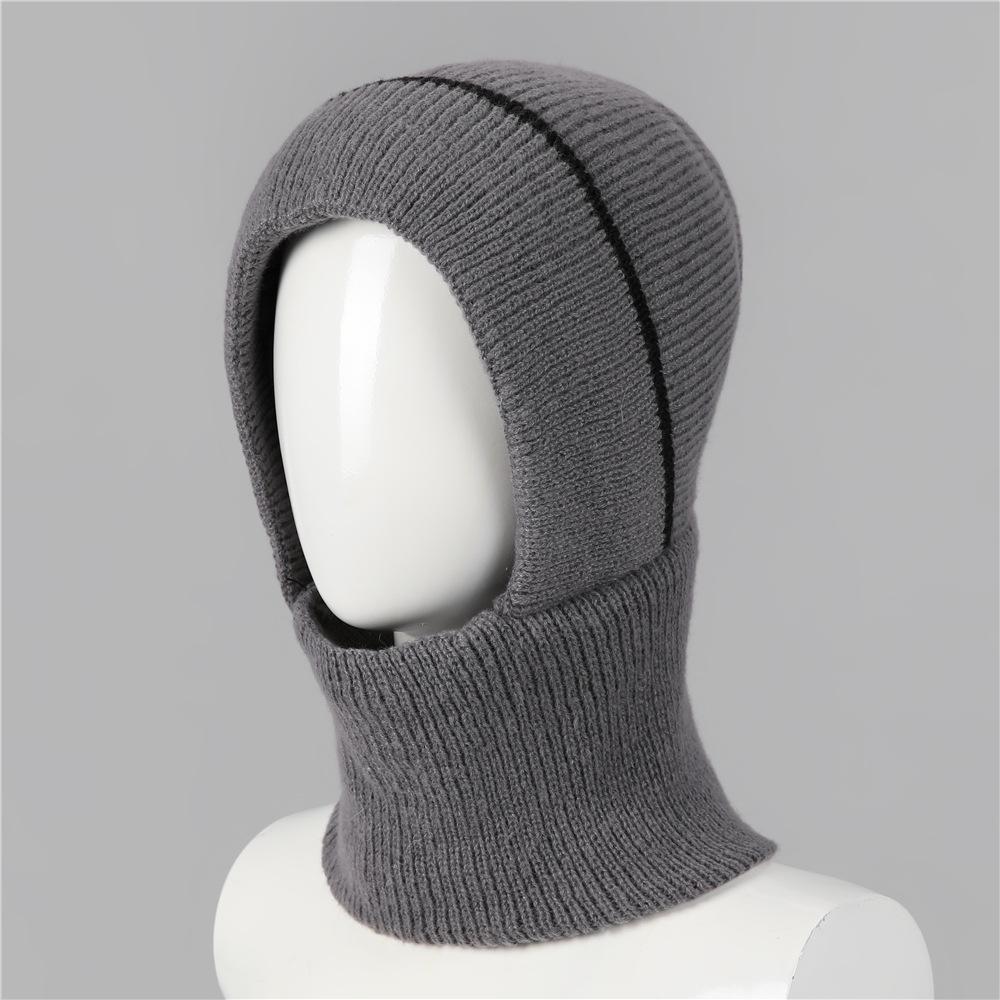 Hat Women'S Winter Mask Scarf One-Piece Hat Mom Plush Thick Wool Hat Cycling Warm Windproof Hat