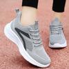 Spring Autumn Round Toe Soft Sole Comfortable Lace New Sports Shoes Mesh Breathable Fashion Lightweight Flat Women's Shoes