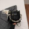 Casual Fashionable and Simple Women's Bag - Trendy Single Shoulder Bag with Chain Strap and Handbag Bucket Style Design