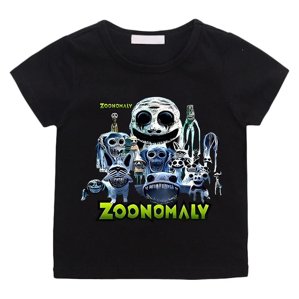 2025 Horror Game Zoonomaly T Shirt 2d Print T-shirts Cartoon Summer Short Sleeve Casual Streetwear Boys Girls Harajuku Tees Clothes