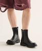 Analog Mood Matte Modern Commando Men'S Rain Zipper Chelsea Boots (Black)