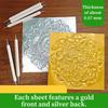 20pcs Gold Embossed Paper 5.9x5.9 Inch Gold Aluminum Foil Embossing foil sheets Premium Metallic Foil Sheets For DIY Art Crafts