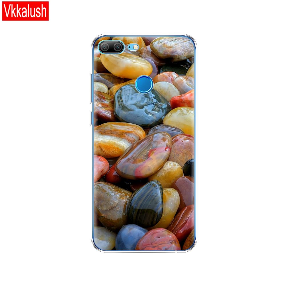 Hülle Handyhülle für Huawei Honor 9 Lite weiches TPU Silikon Rückseite 360 Vollschutz Druck transparent Coque Shell