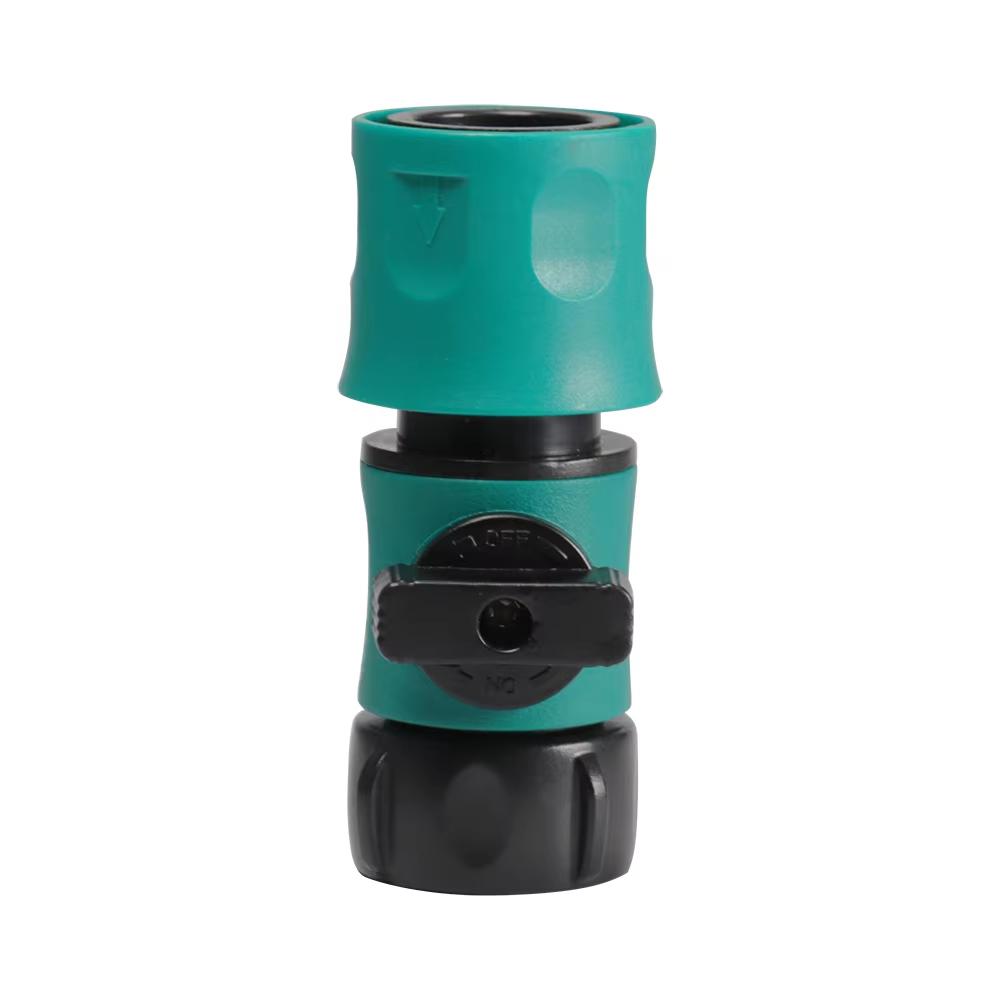 Plastic Valve with Quick Connector for Agriculture Garden Watering Prolong Hose Irrigation Pipe Fittings Hose Adapter Switch