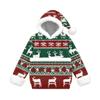 Kids Casual Christmas Holiday Print Hooded Top with Large Pet Pocket for Boys and Girls