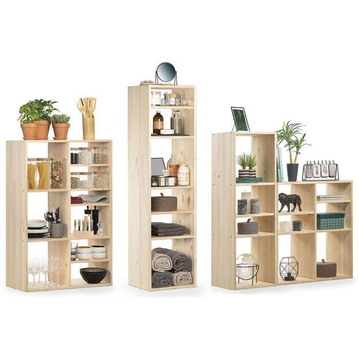 2-compartment Shelf, Wood, 36.2cm
