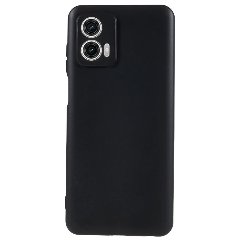 

For Motorola Moto G73 5G Anti-drop TPU Case Glossy Phone Cover Black