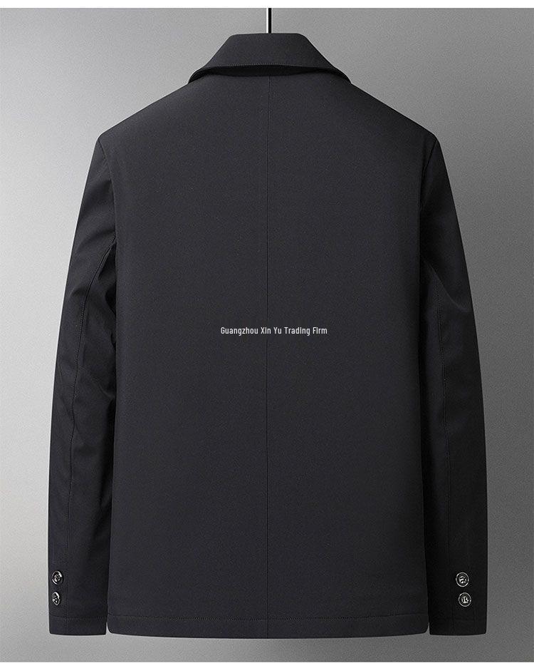 Dad's Autumn/Winter Cotton Jacket for Elderly Men (50-70) with Velvet Lining