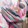 Abstract Oil Painting Mountain Illustration Window Tulle Curtains for Living Room Bedroom Hotel Luxury Decoration Sheer Curtains