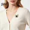 Decorative Coat Brooch Spider Pin for Women Men, Faux Crystal Gothic Alloy Insect Badge Brooch, Halloween Punk Vampire Costume Accessories Cosplay