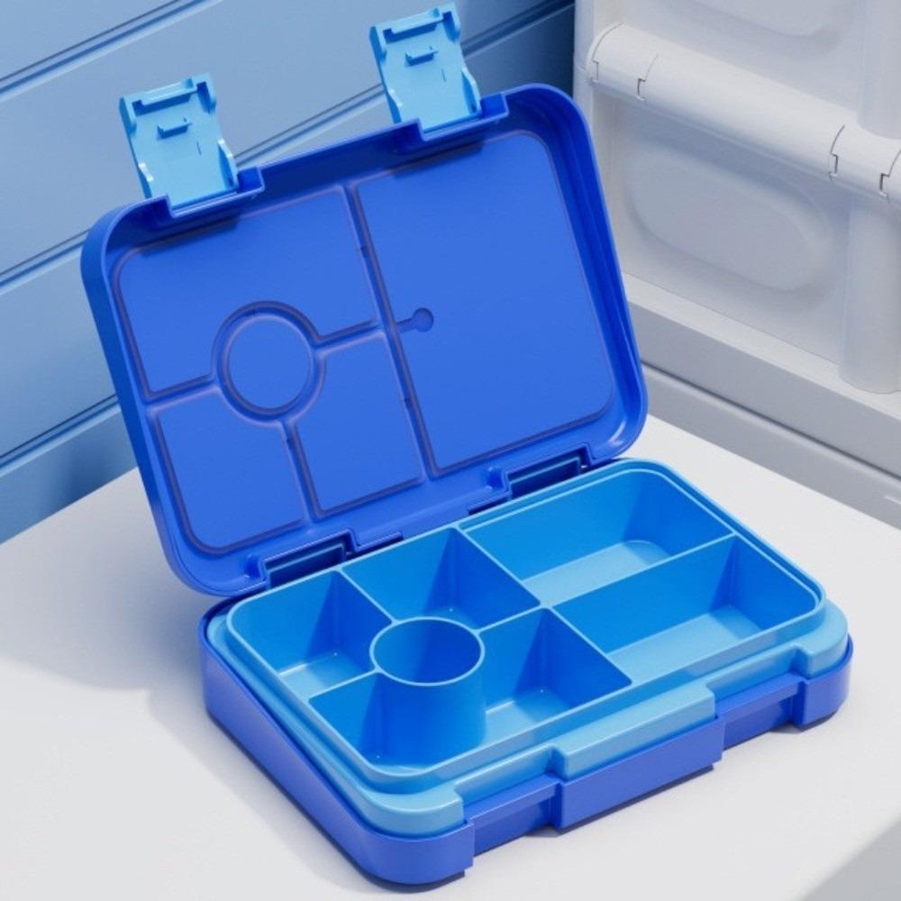Double-layer 810ml Lunch Box Interlayer Divided Leakproof Storage Box Leakproof Easy to Clean Fork Spoon Preservation Box