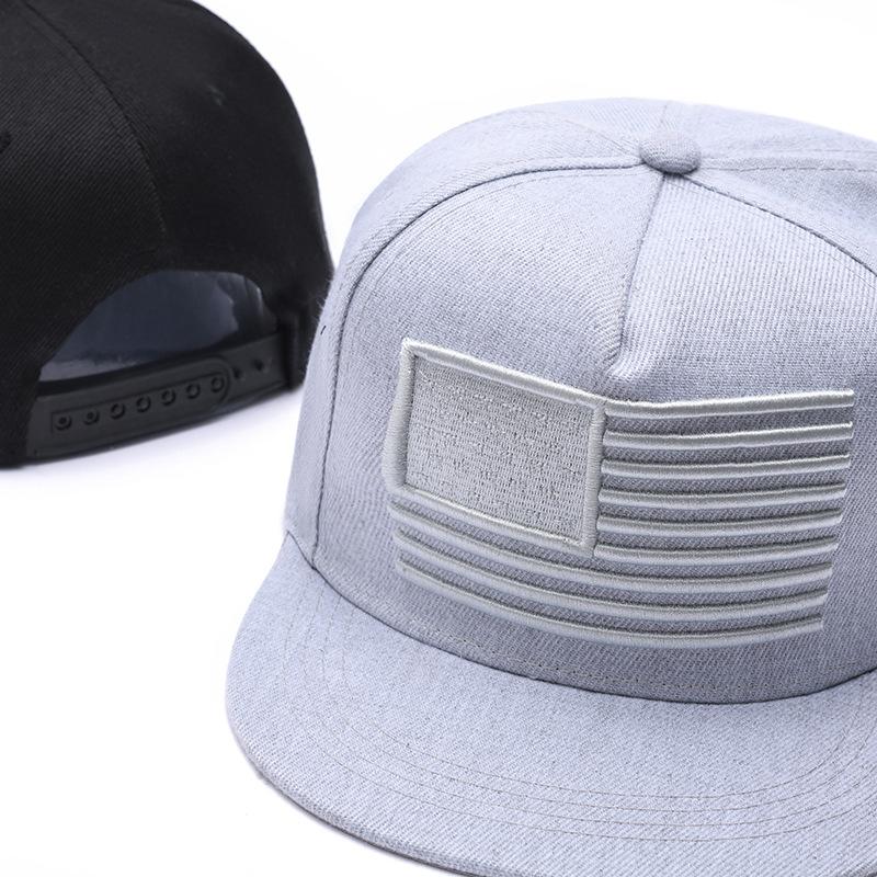 1PC American Flag Embroidery Hip-hop Hats Outdoor Adjustable Casual Baseball Caps Sunscreen Hat
