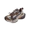 European station thick-soled heightening dad shoes women's 2025 spring new trendy cool fried street light casual running sneakers