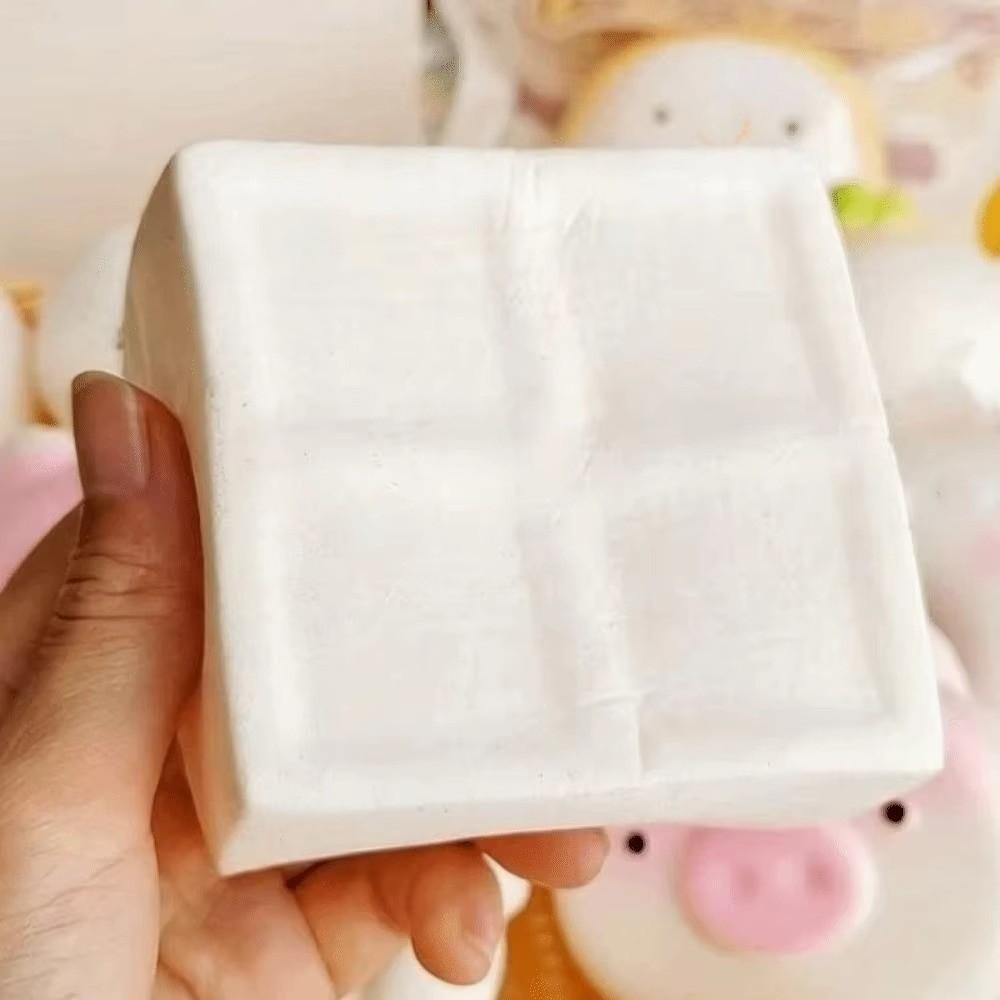 Simulation Tofu Tofu Squishy Toy Soft Rubber Tofu Fidget Toy Tofu Squeeze Toy  Gift