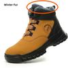 rotating button safety shoes anti smash steel toe work boots industrial construction puncture proof autumn winter work shoes