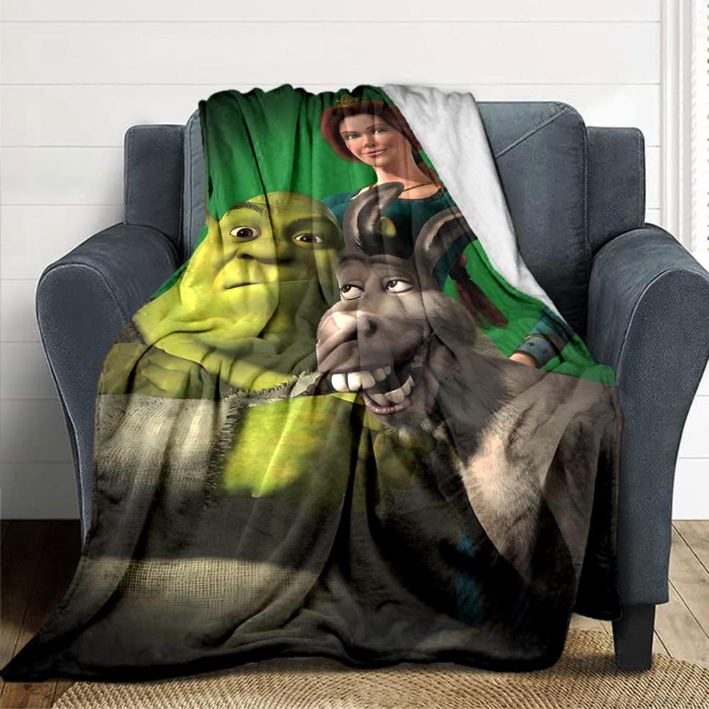 Shrek'S Royal Adventure Blanket Soft Throw Blanket For Home Bedroom Bed Sofa Travel Office Solid Christmas Blanket