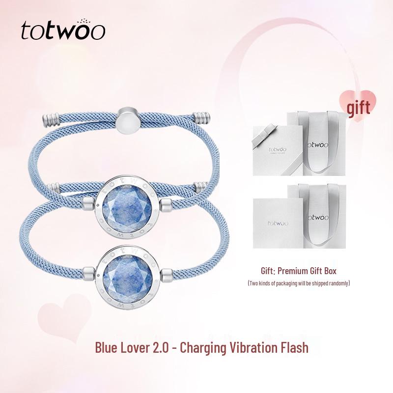 Totwoo Smart Couple Bracelets: Interactive Long-Distance Jewelry with Vibration and Light Sensors.