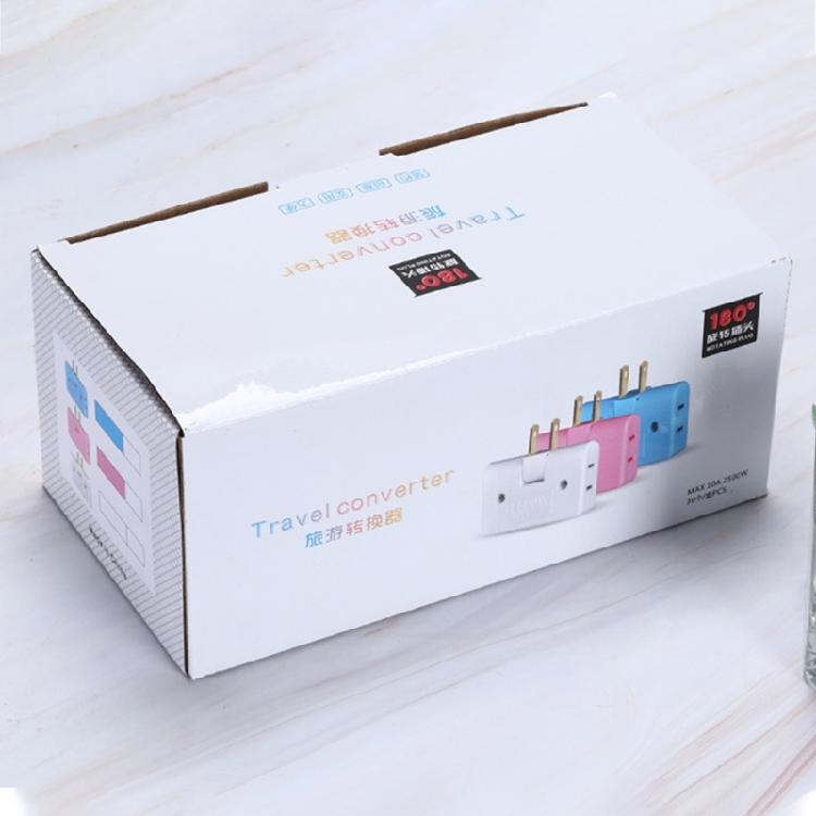 1 Turn 3 Sockets Global Voltages Plugs Converters With LED Indicator For Home Office And Trip