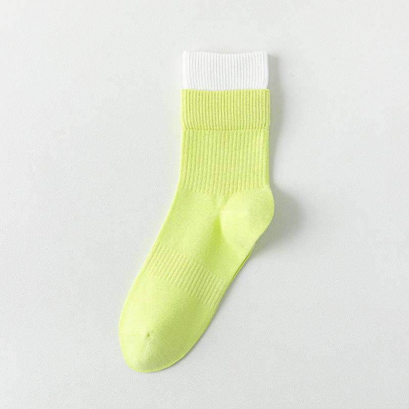 

Pure Cotton Socks - Children s Mid-length Socks, Sweat-absorbent, Odor-resistant, Anti-tear, Multi-color Dopamine Sports Socks 1 pair