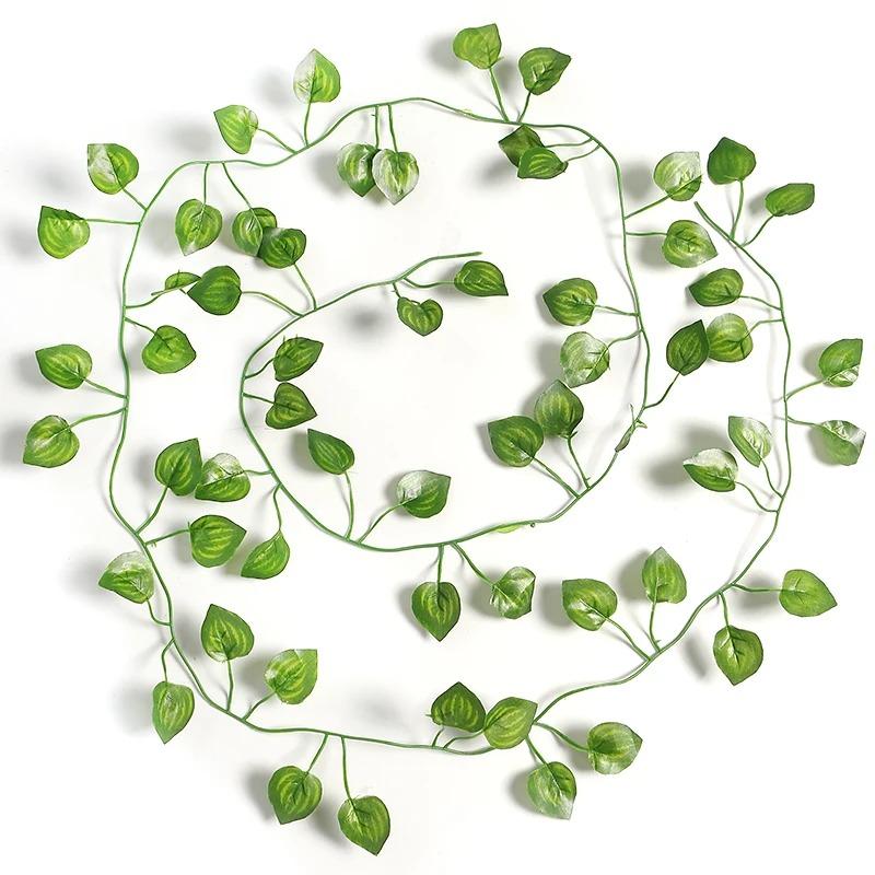 2.1M Artificial Hanging Plant Fake Vine Ivy Leaf Greenery Garland Garden Fence Exterior Decor Wall Wedding Home Party Decor
